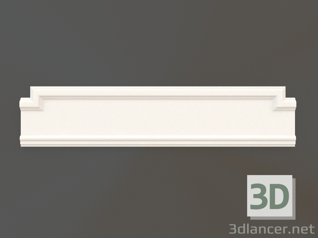 3d model Gypsum corner element DELH 040 1 (160x725x25) - preview