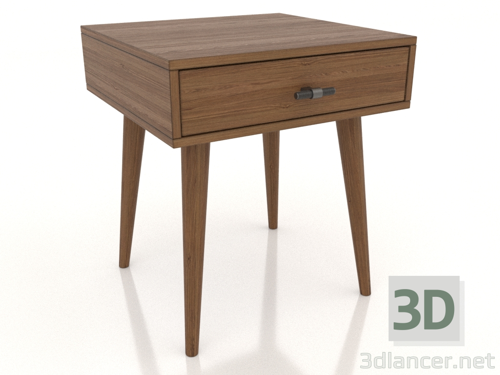 3d model Bedside table STAND NEW 420x400 mm (light walnut) - preview