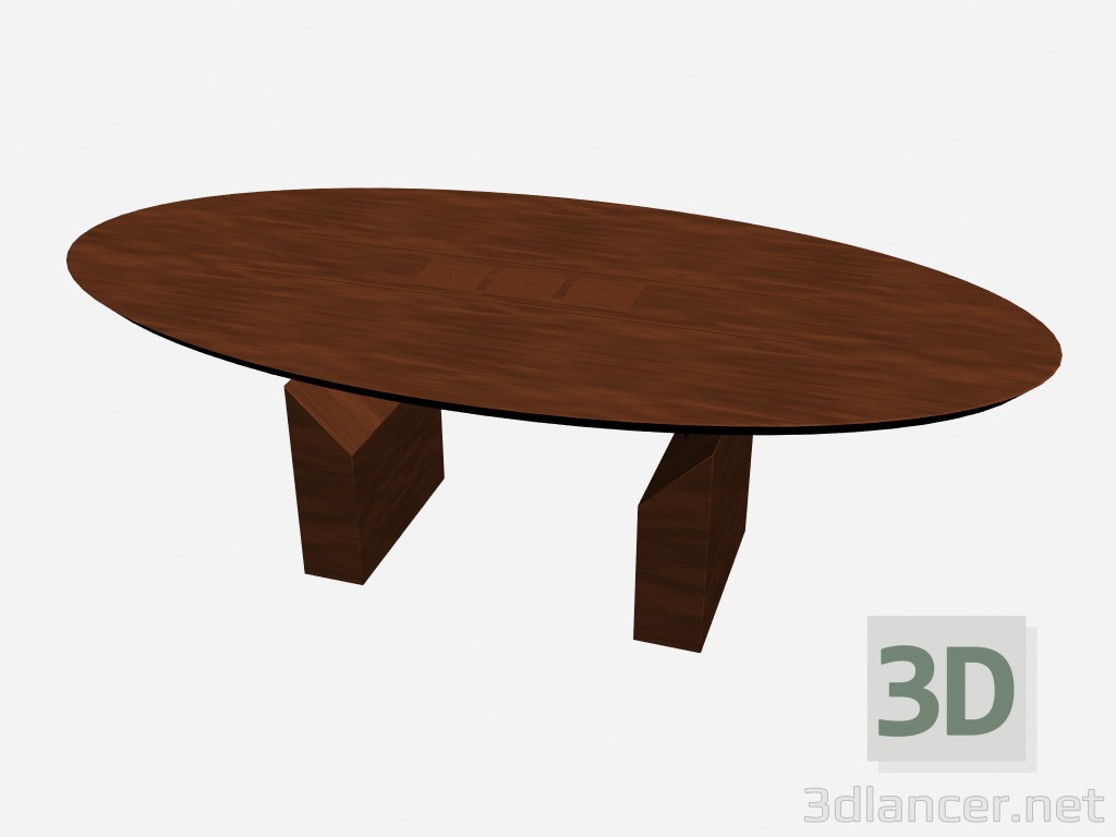 modello 3D Ufficio tavolo Accademia tavolo 1 - anteprima