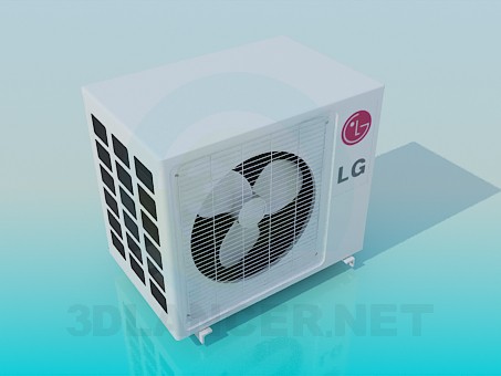 3d model Outdoor unit air conditioner LG - preview