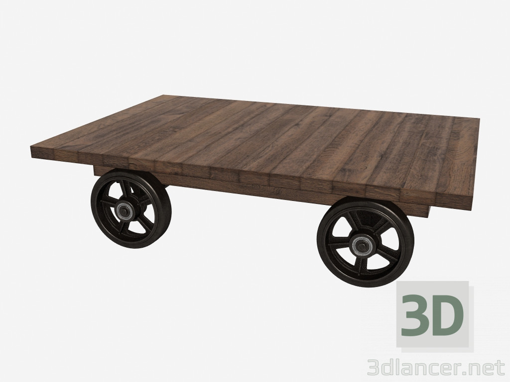 modello 3D Tavolino CARSTEN carrello (521.027) - anteprima