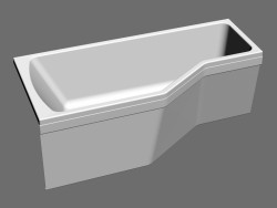 Асимметричная ванна BeHappy VANA-1600 R