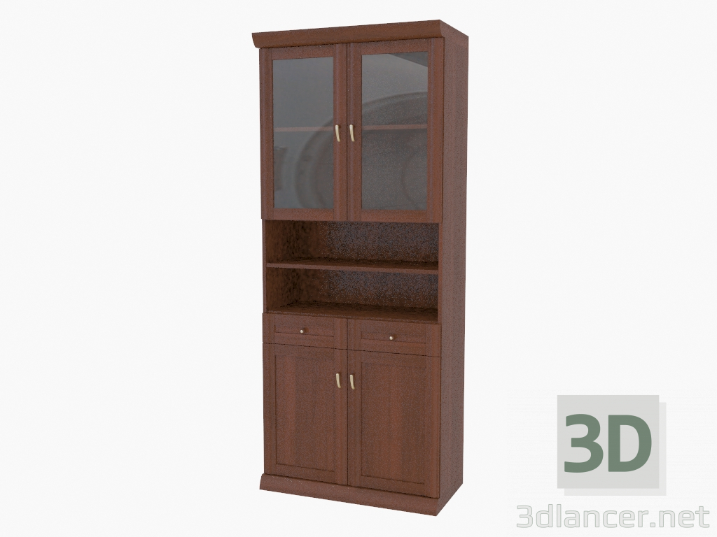 3D Modell Bücherregal (261-17) - Vorschau