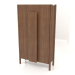 3d model Wardrobe with long handles (without rounding) W 01 (800x300x1400, wood brown light) - preview