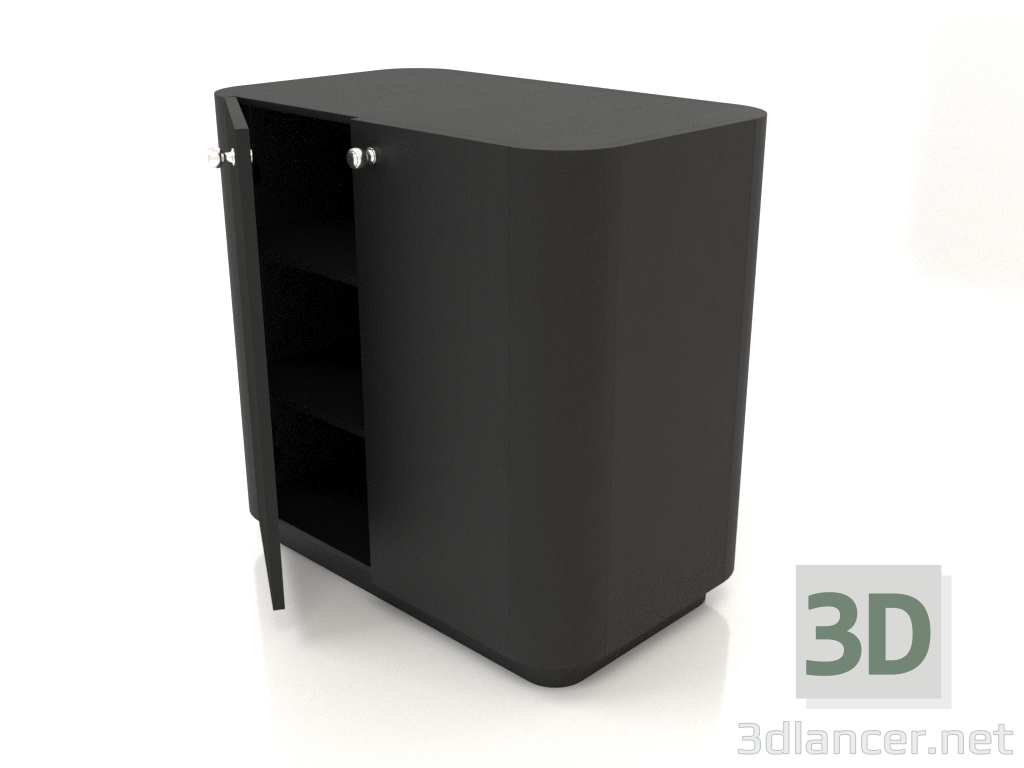 3D Modell Schrank TM 031 (offen) (660x400x650, Holz schwarz) - Vorschau
