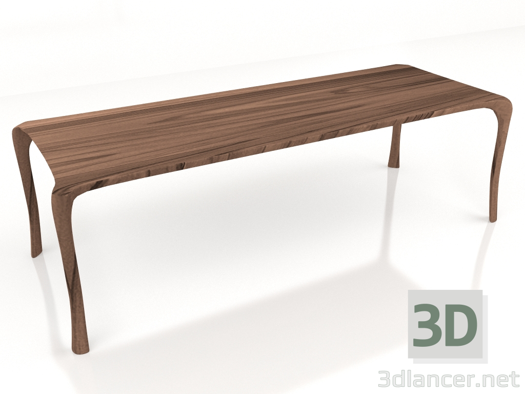 modello 3D Tavolo da pranzo Whity rettangolare 250х96 - anteprima