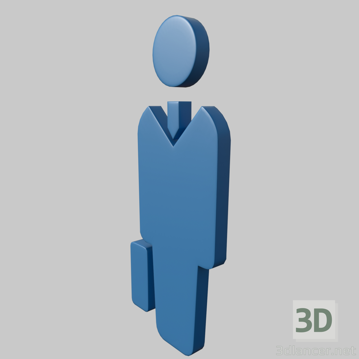 3D Modell Zeichenbeamter - Vorschau