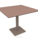 modèle 3D Table à manger sur pied colonne 90x90 (Bronze) - preview