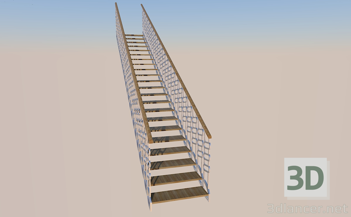 3D Modell Treppen - Vorschau