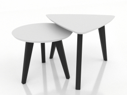 Coffee table set (black RAL 9005)