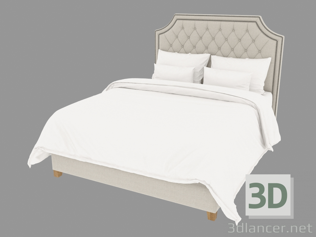 3D modeli Çift Kişilik Yatak MONTANA QUEEN SIZE BED (202 005-MF01) - önizleme