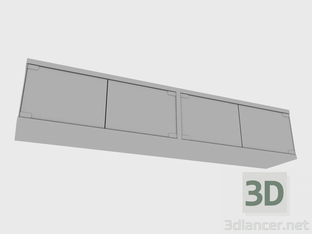 3 डी मॉडल हिंगेड कैबिनेट कोर्स पेनसिल (187X33XH38) - पूर्वावलोकन
