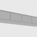 3 डी मॉडल हिंगेड कैबिनेट कोर्स पेनसिल (187X33XH38) - पूर्वावलोकन