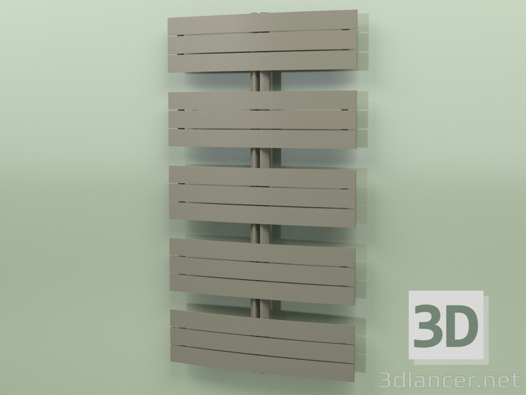 3D Modell Beheizter Handtuchhalter - Apolima (1430 x 800, RAL - 7013) - Vorschau