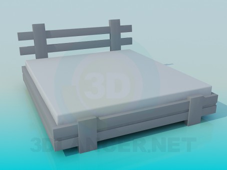 modelo 3D Cama - escuchar modelo 3D Cama - escuchar