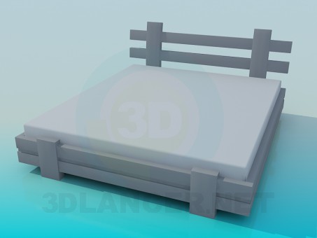 modelo 3D Cama - escuchar modelo 3D Cama - escuchar