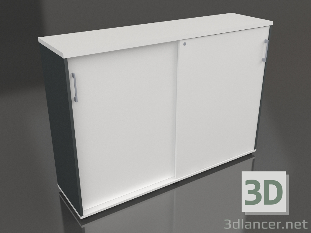 3D modeli Sürgü kapaklı dolap Standart A3P16 (1610x432x1129) - önizleme