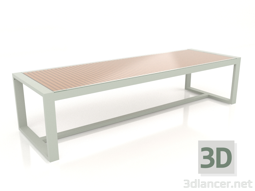 3D modeli Cam tablalı yemek masası 307 (Çimento grisi) - önizleme