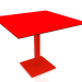 3D modeli Sütun Ayaklı Yemek Masası 90x90 (Kırmızı) - önizleme