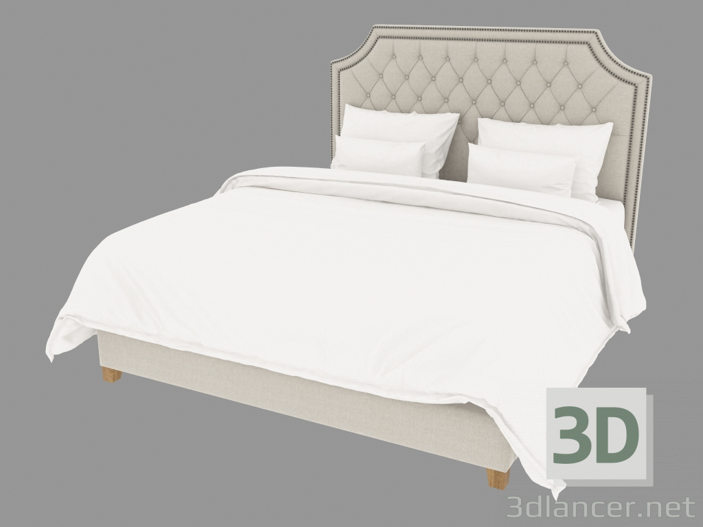 3 डी मॉडल डबल बेड मोंटाना किंग आकार आकार (201 005-एमएफ 01) - पूर्वावलोकन