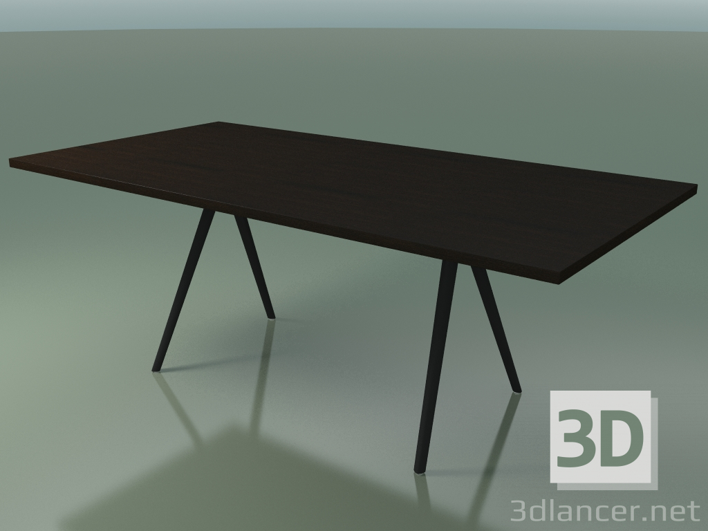 3D modeli Dikdörtgen masa 5433 (H 74 - 100x200 cm, bacaklar 150 °, kaplamalı L21 venge, V44) - önizleme