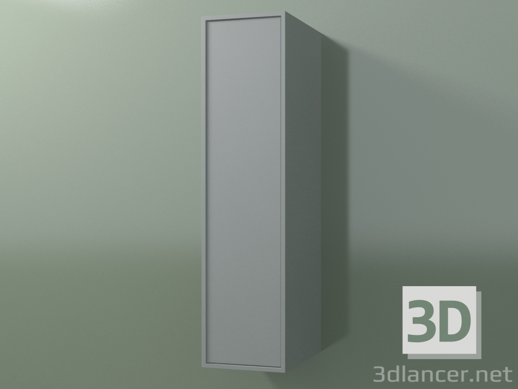 3d model Wall cabinet with 1 door (8BUACDD01, 8BUACDS01, Silver Gray C35, L 24, P 36, H 96 cm) - preview