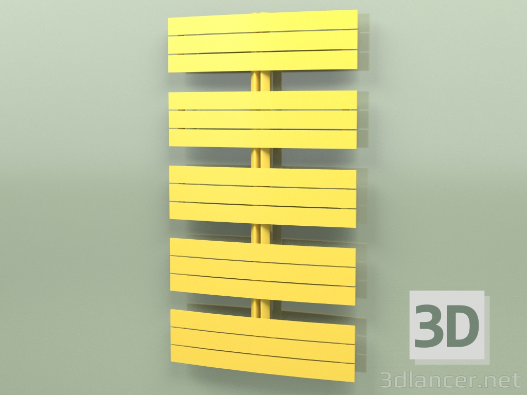 3d model Heated towel rail - Apolima (1430 x 800, RAL - 1012) - preview