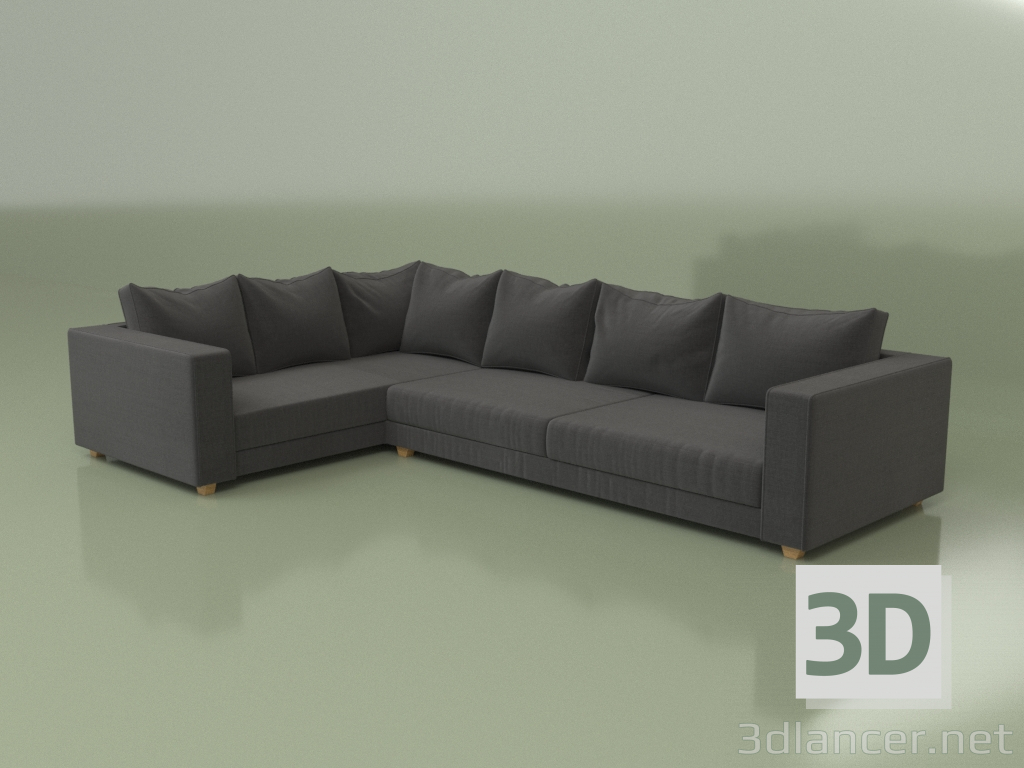 3D modeli Köşe kanepe kumarhane - önizleme