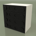 3d model Chest of drawers (Black) - preview