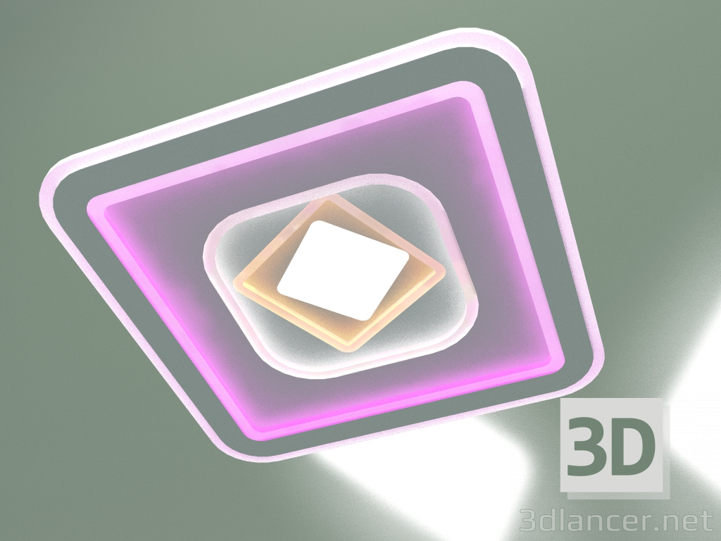 modèle 3D Plafonnier LED Coloris 90215-1 - preview