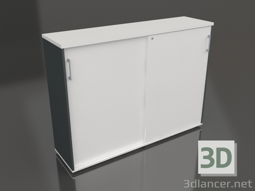 modèle 3D Armoire à portes coulissantes Norme MEA3P16 (1610x432x1189) - preview