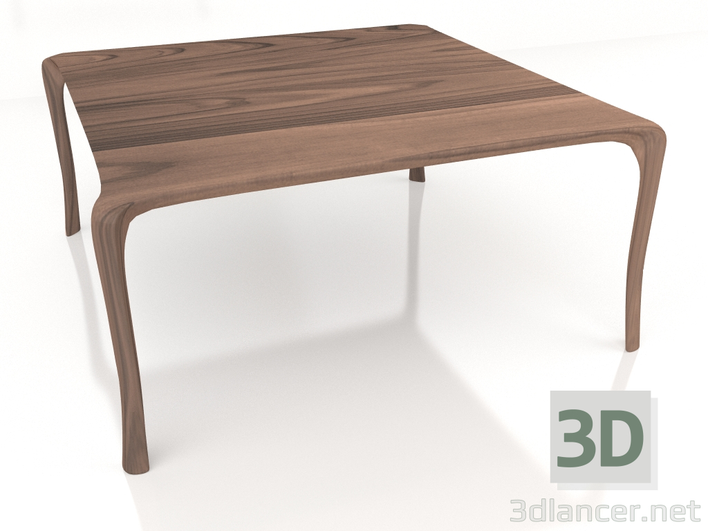 3 डी मॉडल डाइनिंग टेबल व्हाइटी स्क्वायर 165x165 - पूर्वावलोकन