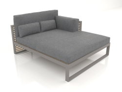 XL modular sofa, section 2 right, high back (Quartz gray)