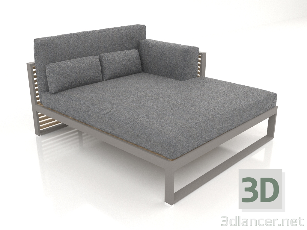 3d model XL modular sofa, section 2 right, high back (Quartz gray) - preview