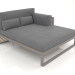 3d model XL modular sofa, section 2 right, high back (Quartz gray) - preview
