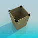 3d model Cubo de basura para oficina - vista previa