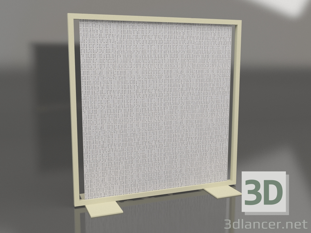 3D Modell Bildschirmtrennwand 150x150 (Gold) - Vorschau