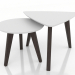 modèle 3D Ensemble de table basse (frêne et noyer) - preview