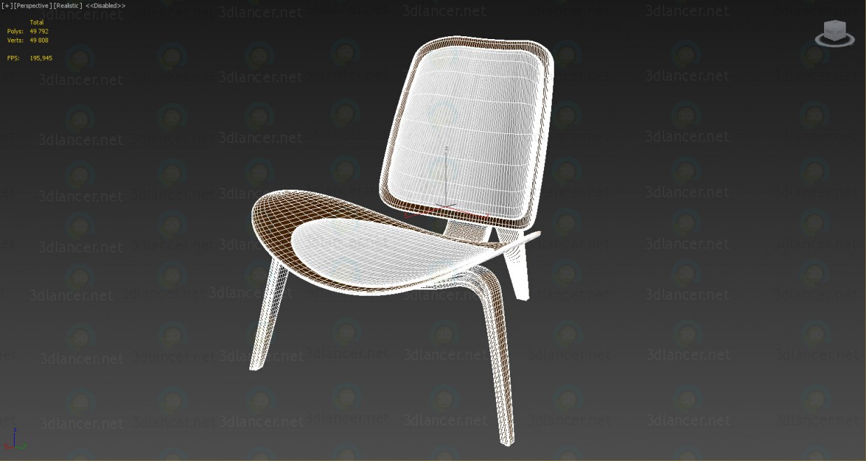 Silla Shell 3D modelo Compro - render Silla Shell 3D modelo Compro - render