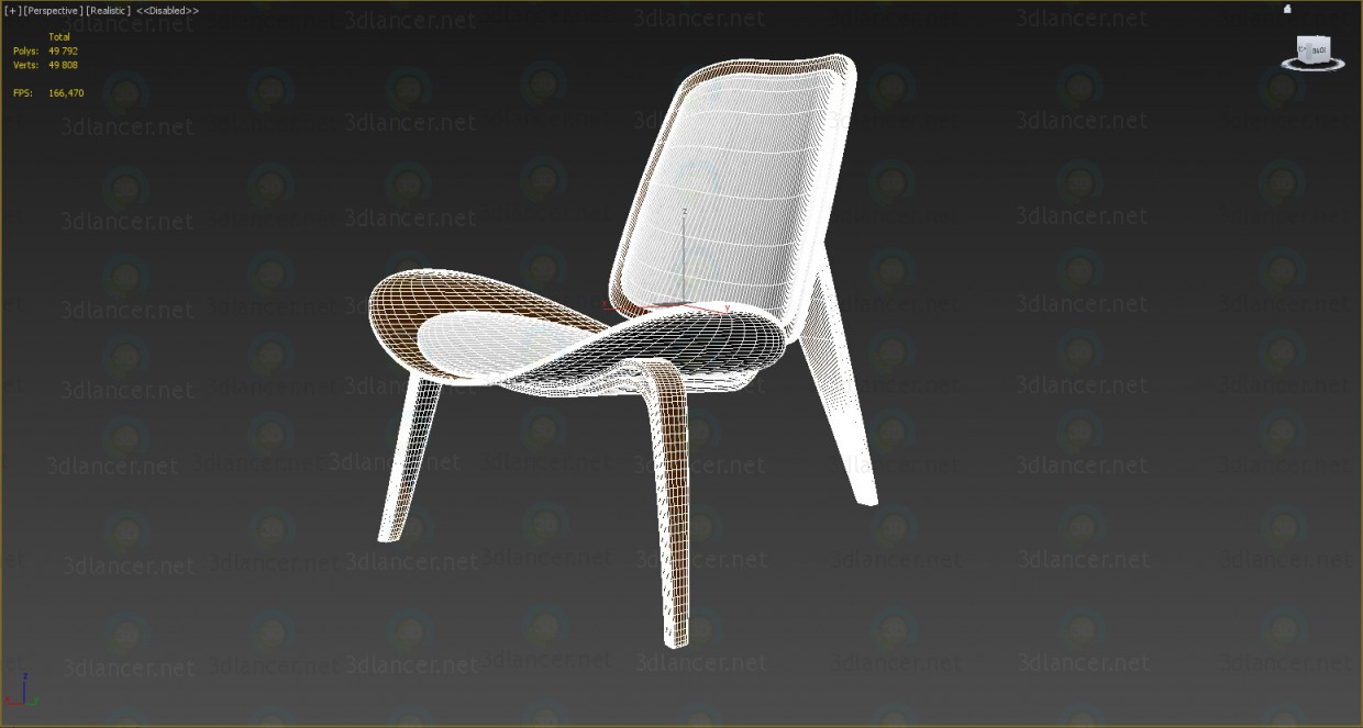 Silla Shell 3D modelo Compro - render Silla Shell 3D modelo Compro - render