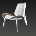 3d Shell Chair model buy - render