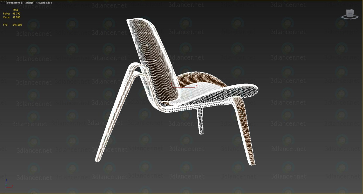 Silla Shell 3D modelo Compro - render Silla Shell 3D modelo Compro - render