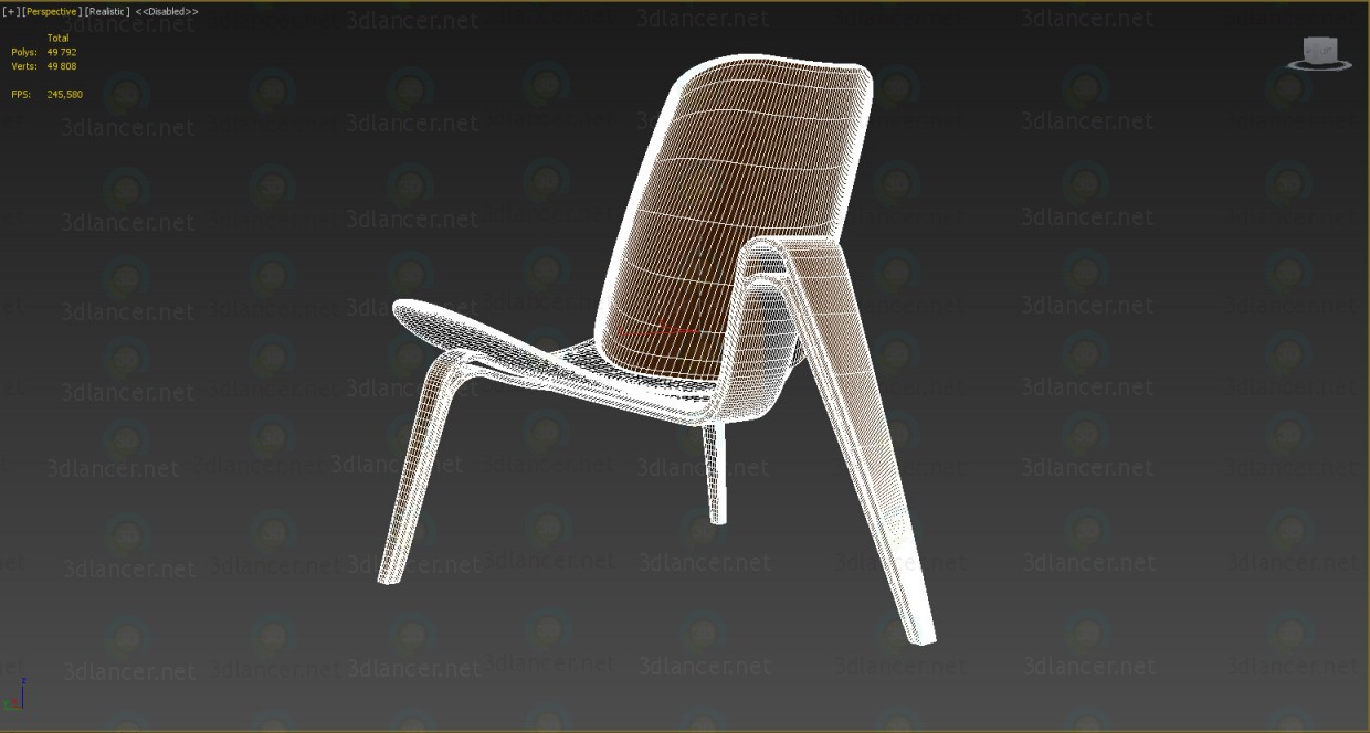 Silla Shell 3D modelo Compro - render Silla Shell 3D modelo Compro - render