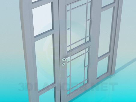 modelo 3D Puerta con arco de - escuchar modelo 3D Puerta con arco de - escuchar
