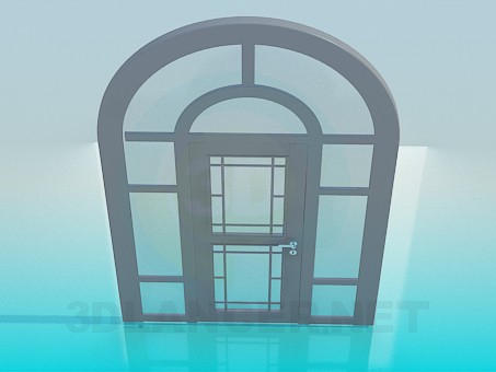 modelo 3D Puerta con arco de - escuchar modelo 3D Puerta con arco de - escuchar