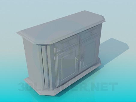 modelo 3D Gabinete en la pared - escuchar modelo 3D Gabinete en la pared - escuchar