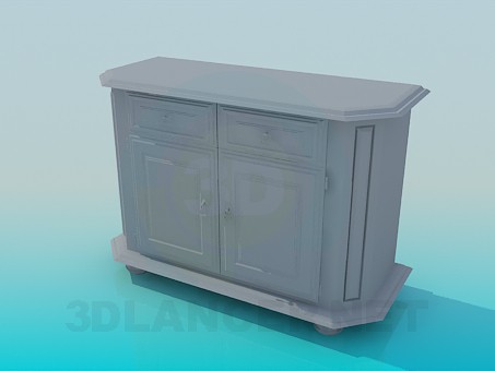 modelo 3D Gabinete en la pared - escuchar modelo 3D Gabinete en la pared - escuchar