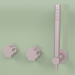 3D modeli El duşlu duvara monte 2 hidro-progresif batarya seti (17 68, VEYA) - önizleme