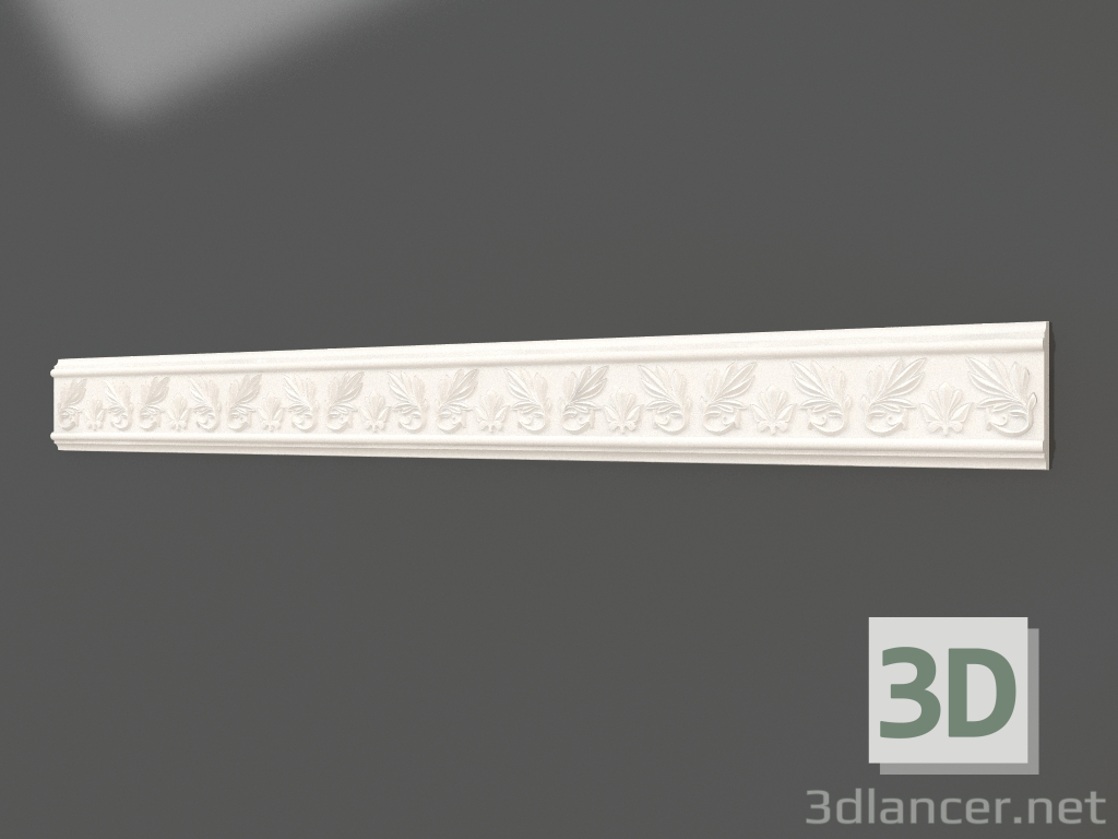 Modelo 3d Friso de gesso LL 003 (116x21x1200) - preview