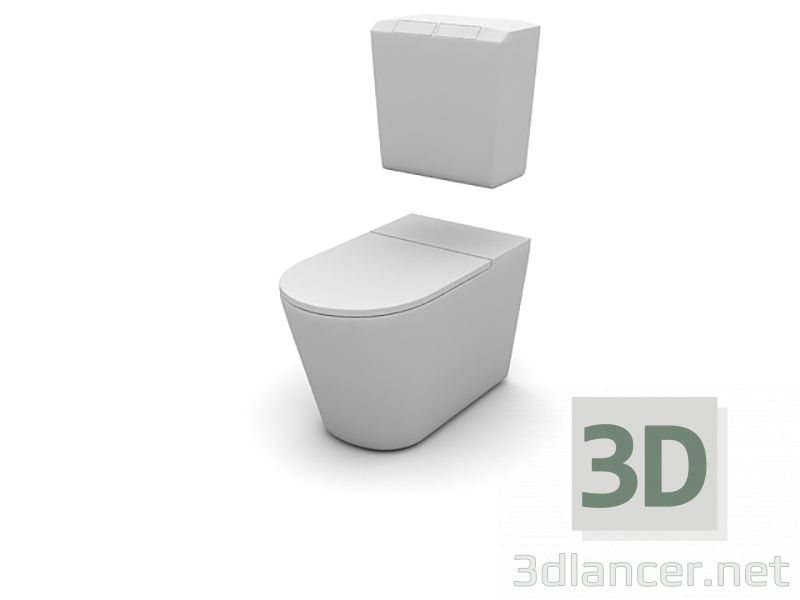 3D modeli tuvalet - önizleme